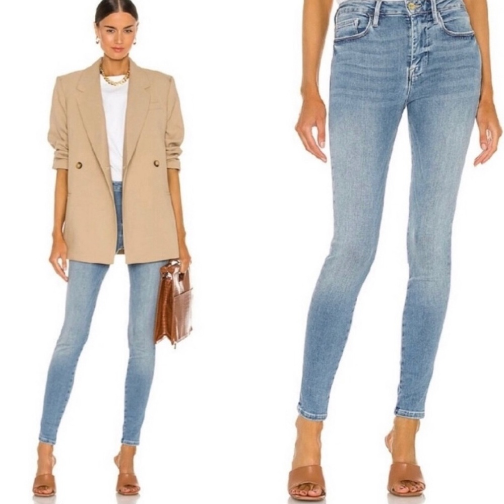 NEW NWT FRAME Jeans Le One Skinny Mid Rise Caspio